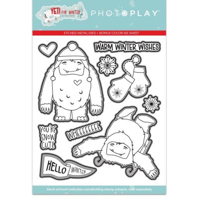 PhotoPlay Yeti For Winter Die - Outline Die